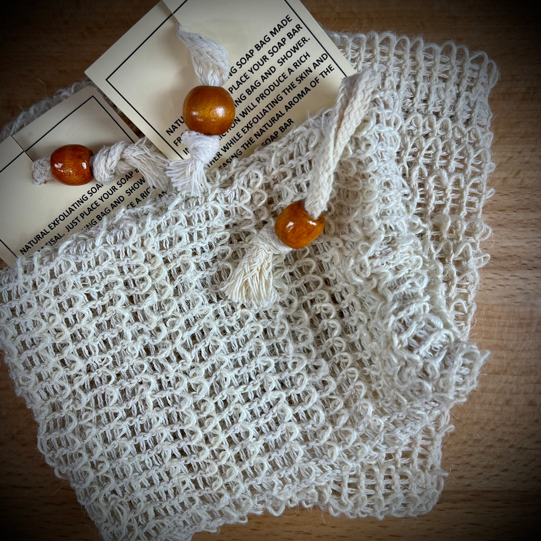 Natural Sisal Soap Bag